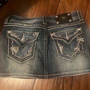 Miss Me denim mini skirt